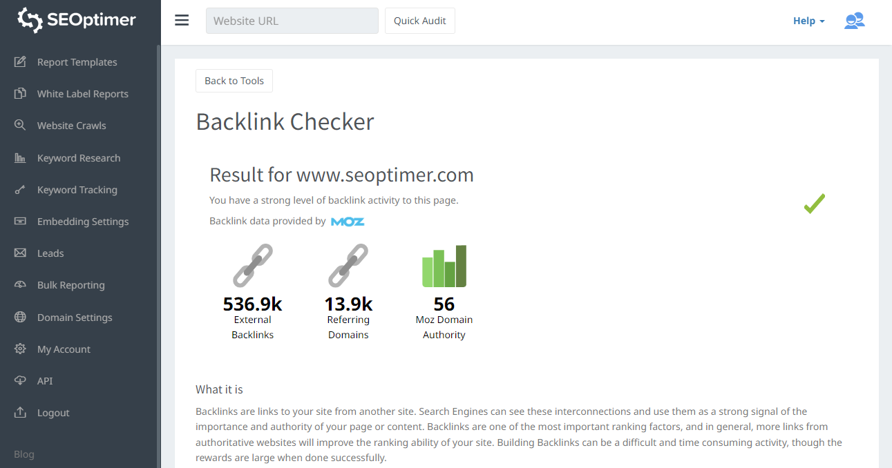 Backlinks überprüfen